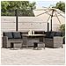 Set Divani da Giardino 4 pz con Cuscini a Forma di L Polyrattan - Foto miniatura 1