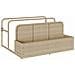 Galleggiante a Bordo Piscina Beige 110x100x57 cm in Polyrattan - Foto miniatura 1