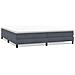 Letto A Molle Senza Materasso Grigio Scuro 200x210 Cm Velluto - Foto miniatura 2