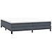 Letto A Molle Senza Materasso Grigio Scuro 200x210 Cm Velluto - Foto miniatura 3