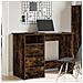 Scrivania Rovere Fumo 102x50x75 Cm In Legno Multistrato - Foto miniatura 3