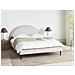 Letto Tessuto Margut 160 X 200 Cm Beige Chiaro - Foto miniatura 1