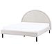 Letto Tessuto Margut 160 X 200 Cm Beige Chiaro - Foto miniatura 2