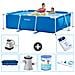 Piscina Fuori Terra - Rettangolo - 220x150x60 Cm - Blu - Include Accessori Coordinati A25 - Foto miniatura 1