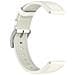 Cinturino In Pelle Premium Per Orologi Huawei E Honor White 20 Mm - Foto miniatura 3