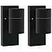 Luci da muro esterne 2 pcs Acciaio Inossidabile Nero IP44 - Foto miniatura 1