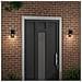 Luci da muro esterne 2 pcs Acciaio Inossidabile Nero IP44 - Foto miniatura 3