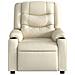 Poltrona Reclinabile Crema in Similpelle - Foto miniatura 6