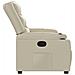 Poltrona Reclinabile Crema in Similpelle - Foto miniatura 7