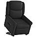 Poltrona Alzapersona Reclinabile Elettrica Nera Similpelle - Foto miniatura 1