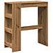Tavolo Bar con Rastrelliera Rovere 90x40x103,5 cm Multistrato - Foto miniatura 1
