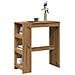 Tavolo Bar con Rastrelliera Rovere 90x40x103,5 cm Multistrato - Foto miniatura 2