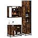 Set Mobili da Bagno 3 pz Rovere Fumo in Legno Multistrato - Foto miniatura 2