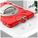 Custodia Per Ipad 9/8/7 10.2” Armata Con Supporto Girevole Rosso - Foto miniatura 4