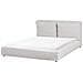 Letto Tessuto Bajonna 180 X 200 Cm Grigio Chiaro - Foto miniatura 2