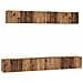 Set di mobili TV 5 pcs Legno vecchio Media Legno multistrato - Foto miniatura 1
