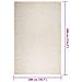 Tappeto ZIZUR Crema 200x290 cm Aspetto Iuta Interni ed Esterni - Foto miniatura 9