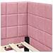 Cornice del letto ad angolo Rosa 80 cm x 200 cm Tessuto - Foto miniatura 8