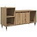 Mobile TV Rovere artigianale 100 x 35 x 55 cm Legno multistrato - Foto miniatura 1