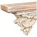 Scaffale In Legno Intagliato Bianco E Resina 120x14x28h - Foto miniatura 3