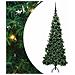 Albero di Natale Artificiale Angolare con 300 LED Verde 180 cm - Foto miniatura 1