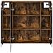 Mobiletto per specchio da bagno Rovere fumé 73,5 x 16 x 62,5 cm - Foto miniatura 6