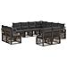 Set Divano da Giardino 11 pcs Grigio polyrattan - Foto miniatura 1