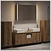 Set di mobili per il bagno 6 pcs Rovere Artigianale - Foto miniatura 2