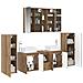 Set di mobili per il bagno 6 pcs Rovere Artigianale - Foto miniatura 3