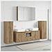 Set di mobili per il bagno 6 pcs Rovere Artigianale - Foto miniatura 4