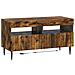 Mobile TV LED a 5 pezzi Rovere Fumo Legno ingegnerizzato - Foto miniatura 2