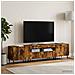 Mobile TV LED a 5 pezzi Rovere Fumo Legno ingegnerizzato - Foto miniatura 3