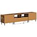 Mobile TV LED a 5 pezzi Rovere Fumo Legno ingegnerizzato - Foto miniatura 5