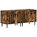 Mobile TV LED a 5 pezzi Rovere Fumo Legno ingegnerizzato - Foto miniatura 9