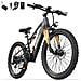 XT90 Bicicletta Elettrica MTB 26 Pollici 250 W Batteria 48 V 20 Ah Cambio 21 Velocità Grigio - Foto miniatura 1