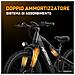 XT90 Bicicletta Elettrica MTB 26 Pollici 250 W Batteria 48 V 20 Ah Cambio 21 Velocità Grigio - Foto miniatura 4