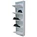 Scarpiera in Metallo 3 Ante Basculanti Colore Bianco 50x15x109H cm - Foto miniatura 1