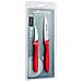 Serie Nova - Set Coltello per Sbucciare - Lama Acciaio Inossidabile Nitrum - Manico Polipropilene Colore Rosso - Foto miniatura 1