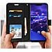 Custodia A Libro Huawei Mate 20 Lite Portacarte Funzione Supporto Nero - Foto miniatura 3