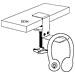 vers Gancio Per Cuffie Con Morsetto Regolabile Silver - Foto miniatura 2
