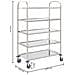 Carrello Da Cucina A 5 Livelli 107x55x147 Cm In Acciaio Inox - Foto miniatura 6