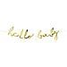 Partydeco - Ghirlanda In Cartone Oro Hello Baby - Foto miniatura 1
