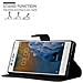 Custodia Compatibile Con Nokia 3 In Nero Carbone - Coperchio Protettiva Con Chiusura Magnetica, Funzione Stand E Tasca Per Le Carte - Foto miniatura 4