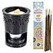Bruciatore Di Incenso Pietra Nera + Incenso Indiano Con Patchouli - Foto miniatura 1