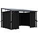 Gazebo con Tenda 405x294x244 cm Antracite - Foto miniatura 6