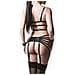 Set Di 4 Fasce Per Reggicalze Di Nero X-large-xx-large - Foto miniatura 2