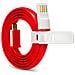 DATACABLE, USB A, Micro-USB B, Maschio / maschio, Dritto, Dritto, Rosso, Bianco - Foto miniatura 3