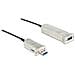 50m USB3.0-A + USB Micro-B / USB3.0-A 50m USB A / Micro-USB B USB A Nero, Argento cavo USB - Foto miniatura 1