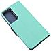 Maxy Custodia Book Orizzontale Silicone Case Per Samsung Galaxy S21 Ultra Mint-navy - Foto miniatura 3