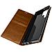 Custodia Per Galaxy S22 Ultra In Vera Pelle Con Portafoglio Marrone - Foto miniatura 1
